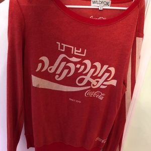 Small  Wildfox Hebrew Coca Cola Jumper